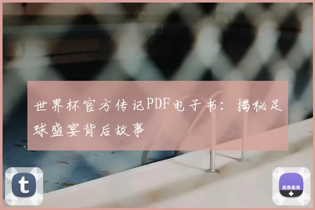 世界杯官方传记PDF电子书：揭秘足球盛宴背后故事